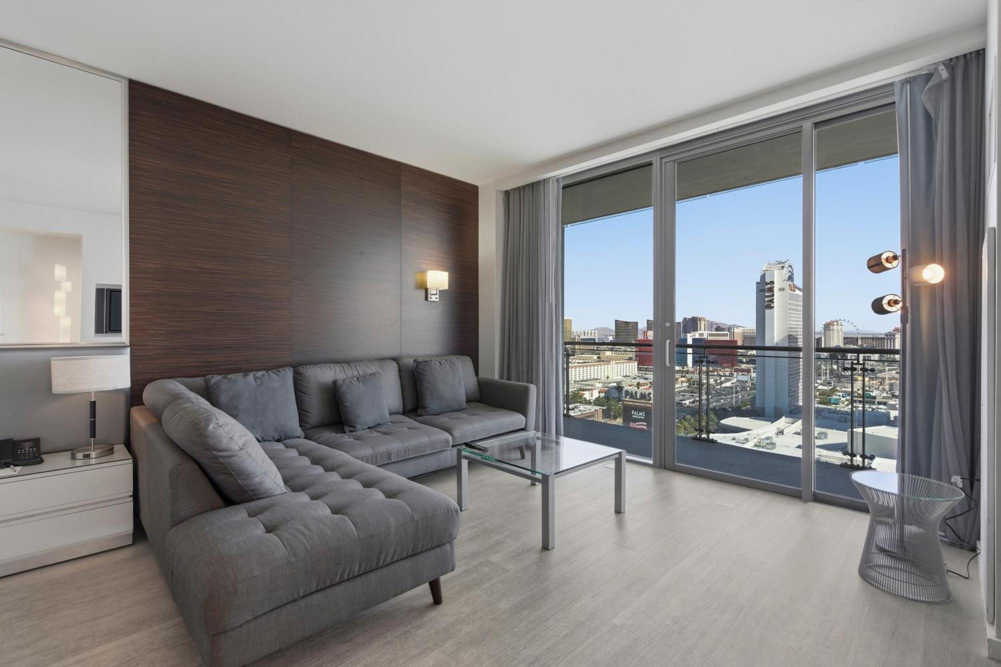 Two-Bedroom - Strip View & Balcony